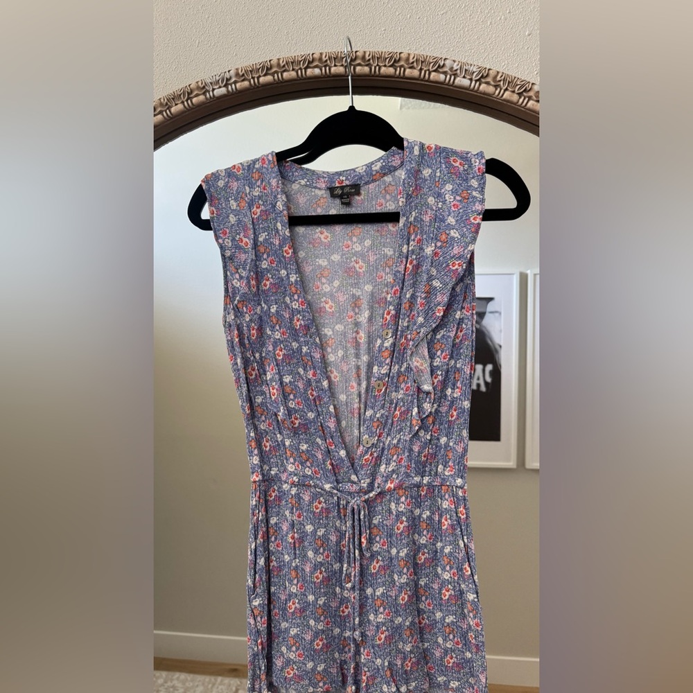 Floral Sleeveless Romper